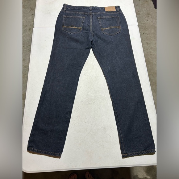 Aeropostale Mens Jeans 33x32 Dark Wash Skinny Fit Straight Mid Rise Stretch - Picture 6 of 8